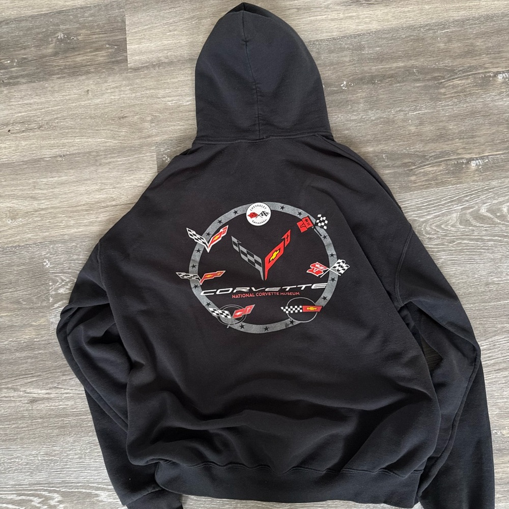 Corvette Black Men's Hoodie